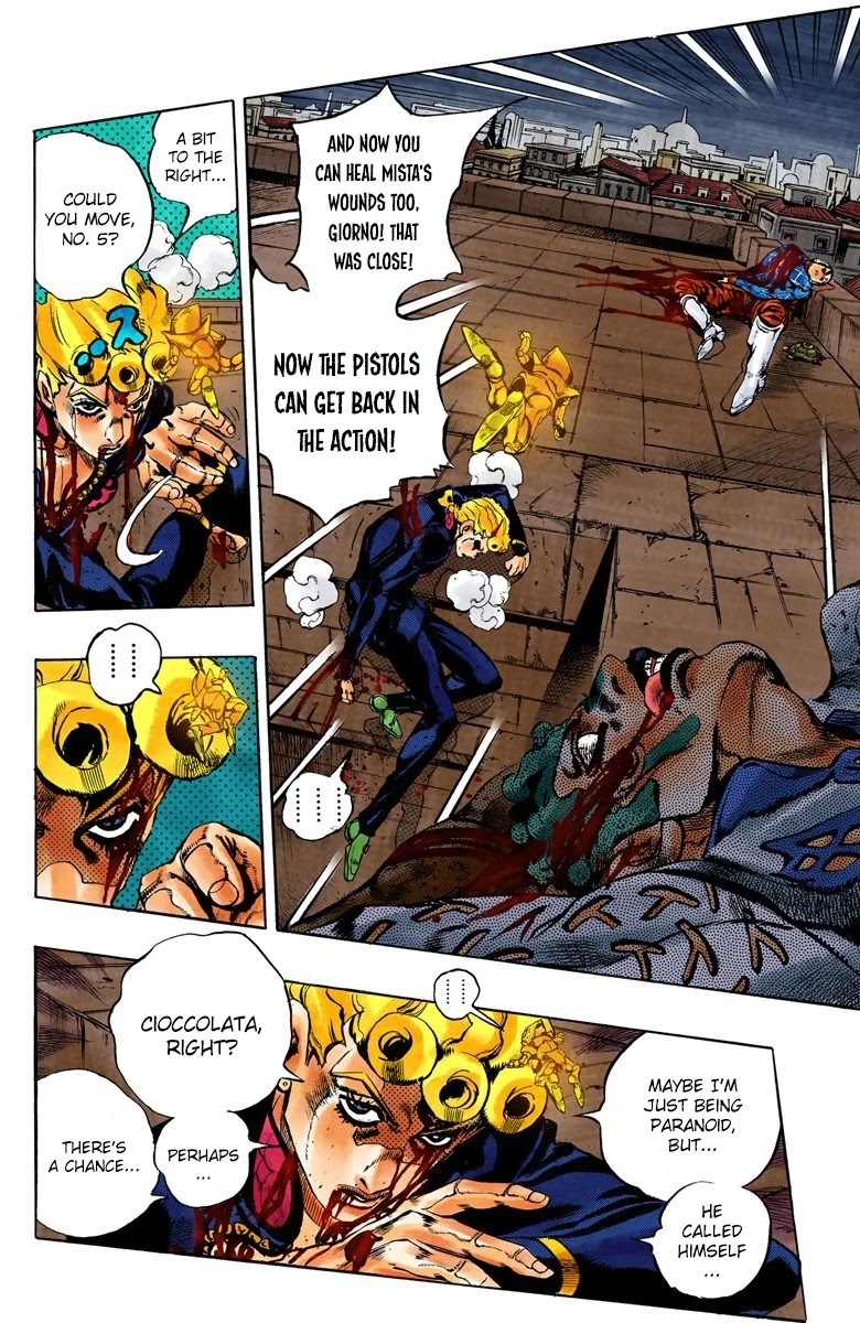 JoJo's Bizarre Adventure Part 5 - Vento Aureo (Official Colored) Chapter 123 page 2 - Chapter 123: Green Day and Oasis Part 9