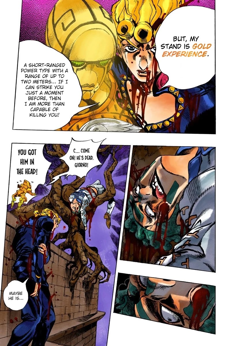 JoJo's Bizarre Adventure Part 5 - Vento Aureo (Official Colored) Chapter 123 page 5 - Chapter 123: Green Day and Oasis Part 9