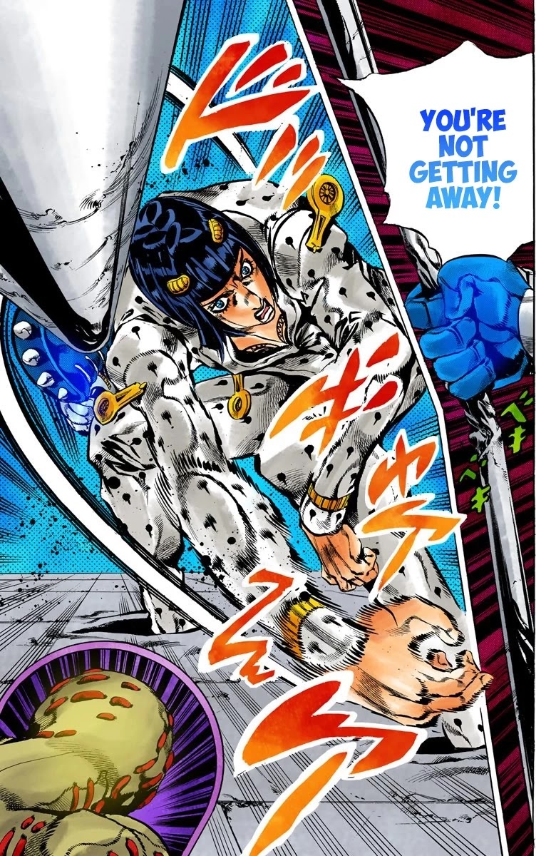 JoJo's Bizarre Adventure Part 5 - Vento Aureo (Official Colored) Chapter 124 page 15 - Chapter 124: Green Day and Oasis Part 10