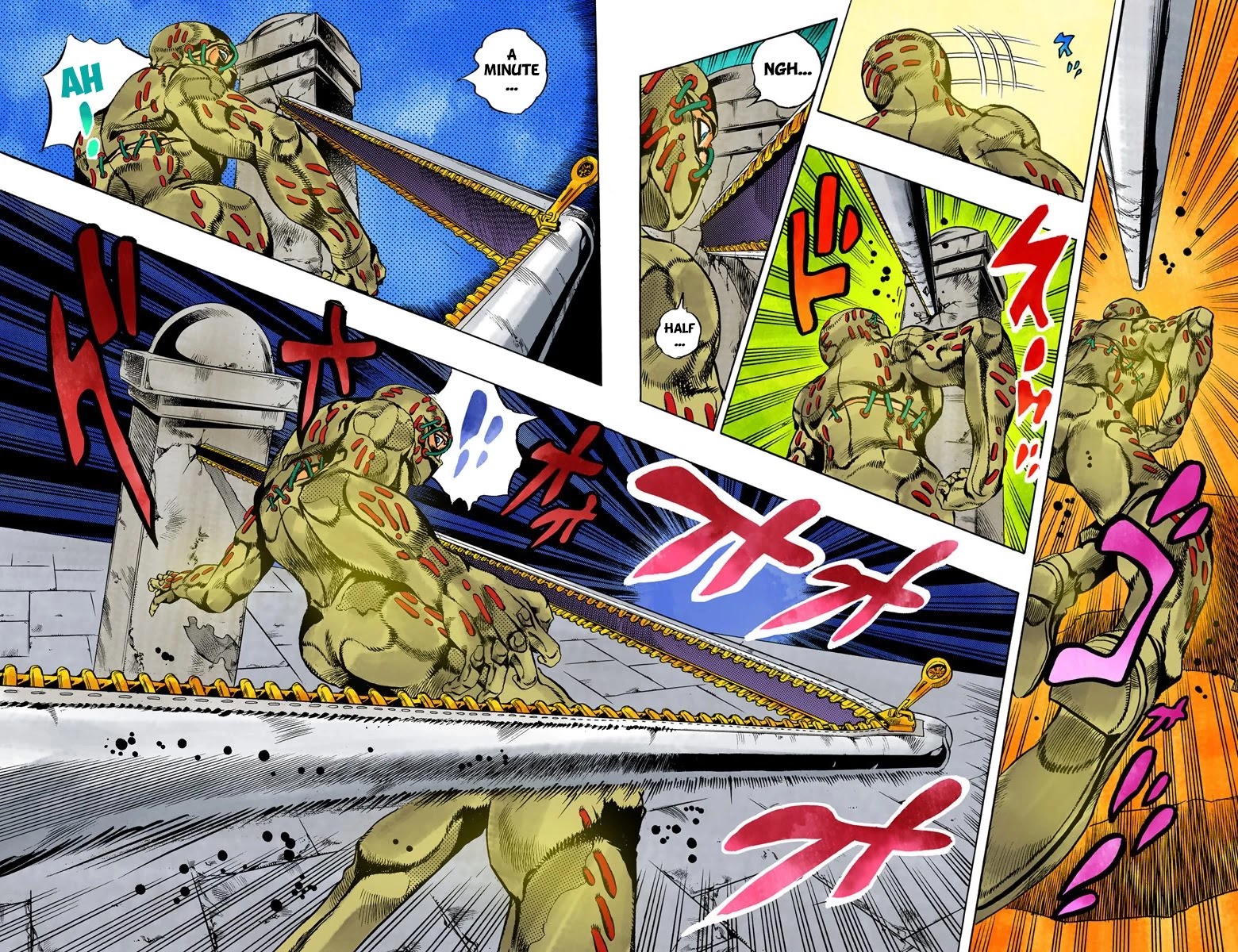 JoJo's Bizarre Adventure Part 5 - Vento Aureo (Official Colored) Chapter 124 page 16 - Chapter 124: Green Day and Oasis Part 10