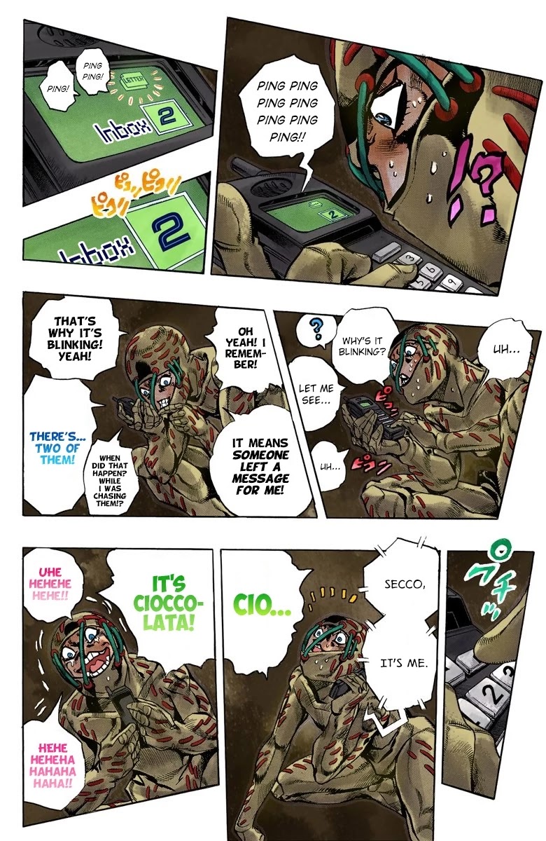 JoJo's Bizarre Adventure Part 5 - Vento Aureo (Official Colored) Chapter 124 page 5 - Chapter 124: Green Day and Oasis Part 10