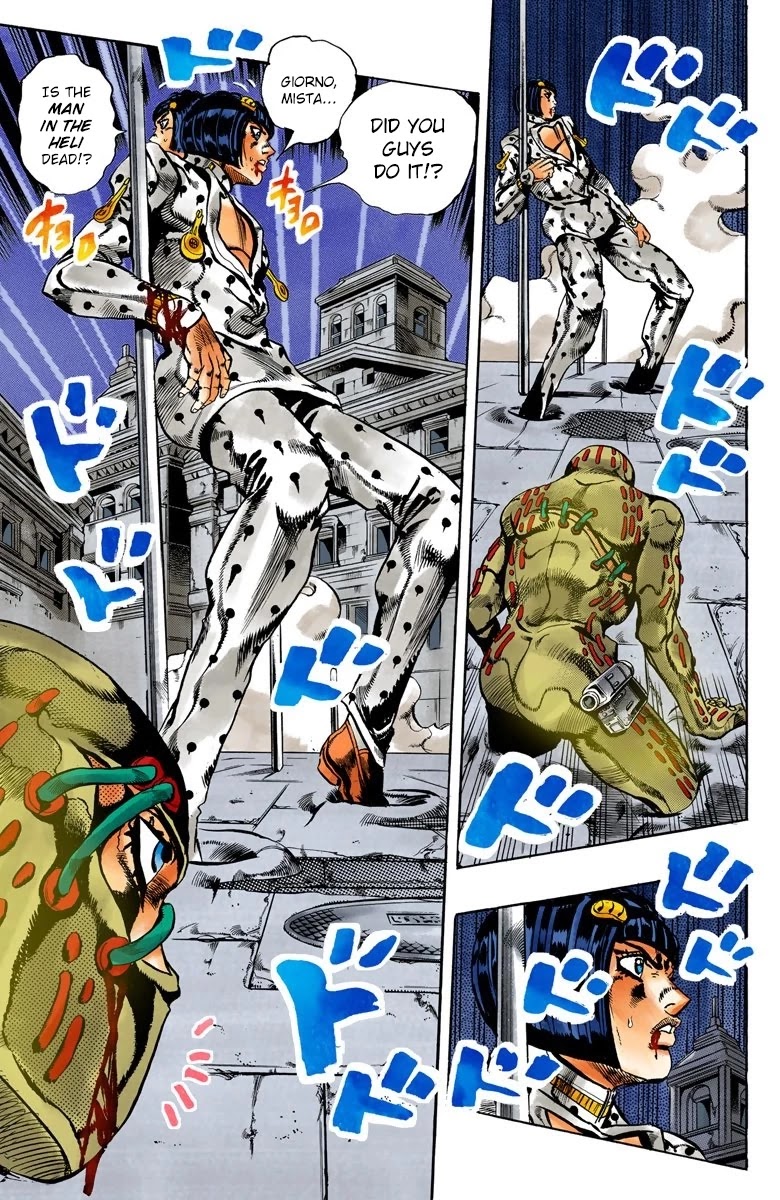 JoJo's Bizarre Adventure Part 5 - Vento Aureo (Official Colored) Chapter 124 page 8 - Chapter 124: Green Day and Oasis Part 10