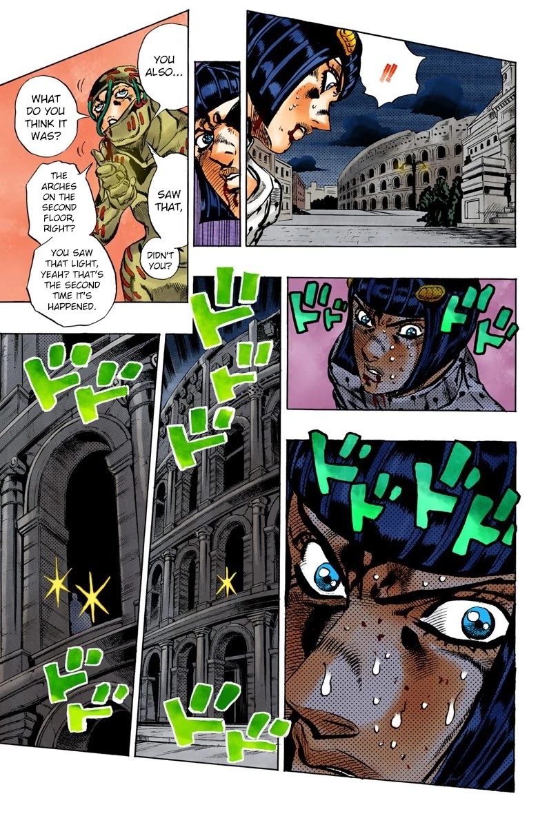 JoJo's Bizarre Adventure Part 5 - Vento Aureo (Official Colored) Chapter 125 page 11 - Chapter 125: Green Day and Oasis Part 11