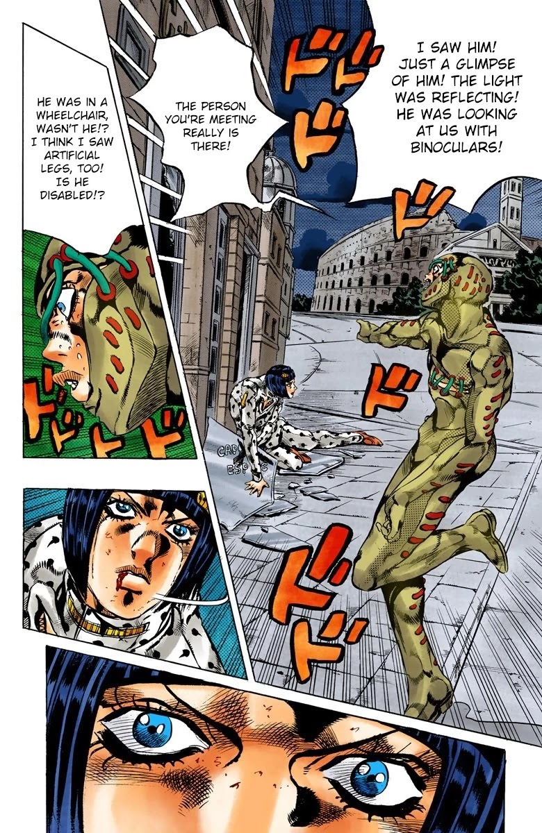 JoJo's Bizarre Adventure Part 5 - Vento Aureo (Official Colored) Chapter 125 page 13 - Chapter 125: Green Day and Oasis Part 11