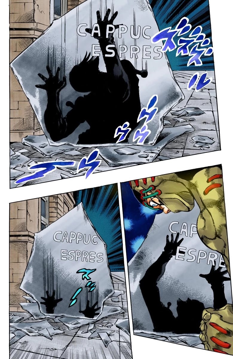 JoJo's Bizarre Adventure Part 5 - Vento Aureo (Official Colored) Chapter 125 page 15 - Chapter 125: Green Day and Oasis Part 11