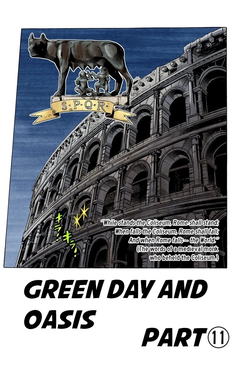 JoJo's Bizarre Adventure Part 5 - Vento Aureo (Official Colored) Chapter 125 page 2 - Chapter 125: Green Day and Oasis Part 11