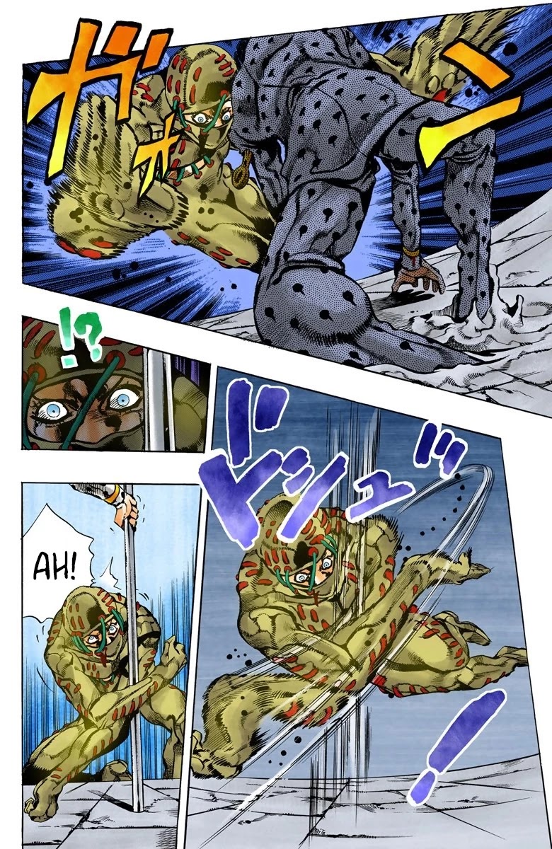 JoJo's Bizarre Adventure Part 5 - Vento Aureo (Official Colored) Chapter 125 page 4 - Chapter 125: Green Day and Oasis Part 11