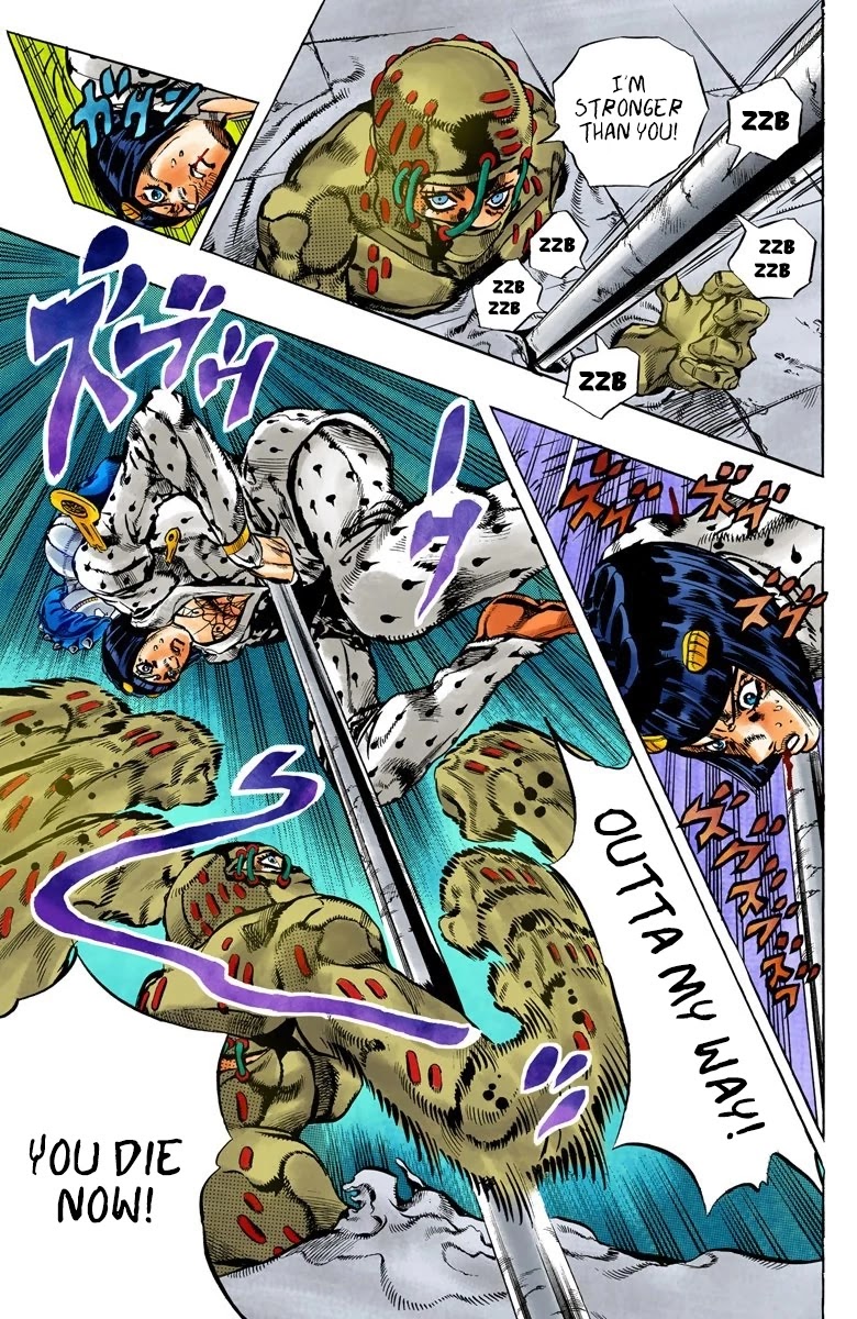 JoJo's Bizarre Adventure Part 5 - Vento Aureo (Official Colored) Chapter 125 page 7 - Chapter 125: Green Day and Oasis Part 11
