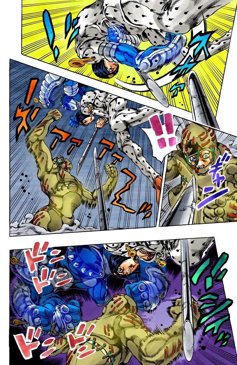 JoJo's Bizarre Adventure Part 5 - Vento Aureo (Official Colored) Chapter 125 page 8 - Chapter 125: Green Day and Oasis Part 11