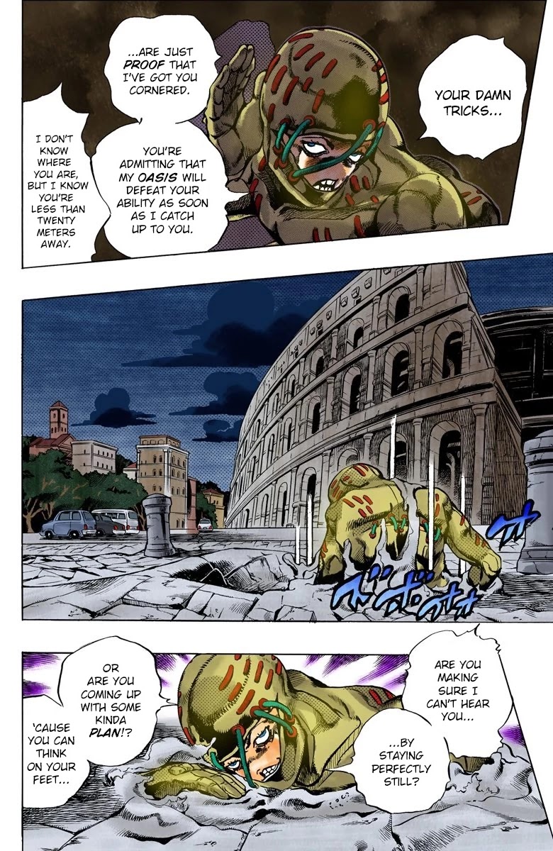 JoJo's Bizarre Adventure Part 5 - Vento Aureo (Official Colored) Chapter 126 page 11 - Chapter 126: Green Day and Oasis Part 12