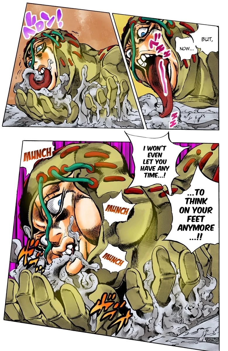 JoJo's Bizarre Adventure Part 5 - Vento Aureo (Official Colored) Chapter 126 page 12 - Chapter 126: Green Day and Oasis Part 12