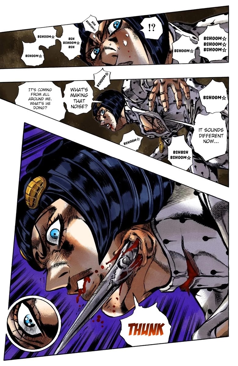 JoJo's Bizarre Adventure Part 5 - Vento Aureo (Official Colored) Chapter 126 page 14 - Chapter 126: Green Day and Oasis Part 12