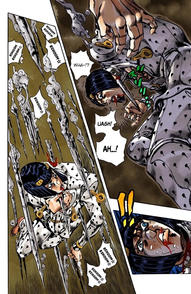 JoJo's Bizarre Adventure Part 5 - Vento Aureo (Official Colored) Chapter 126 page 15 - Chapter 126: Green Day and Oasis Part 12