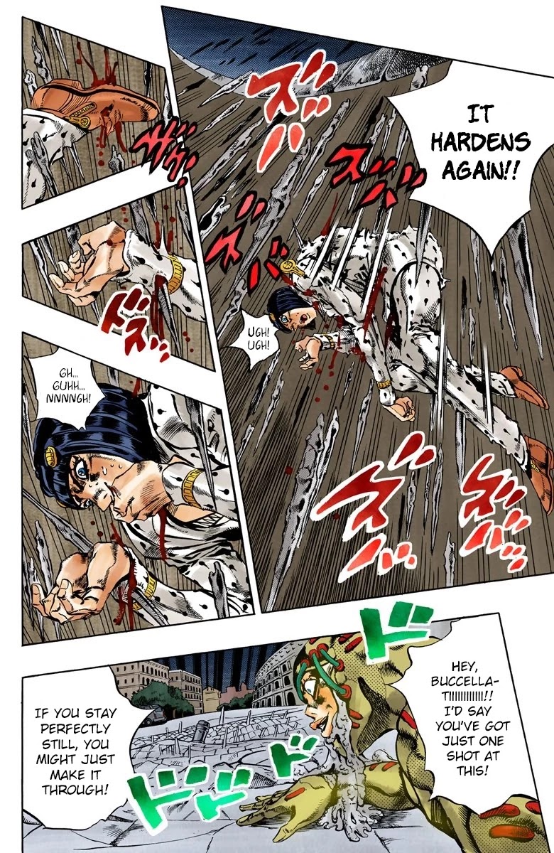 JoJo's Bizarre Adventure Part 5 - Vento Aureo (Official Colored) Chapter 126 page 17 - Chapter 126: Green Day and Oasis Part 12