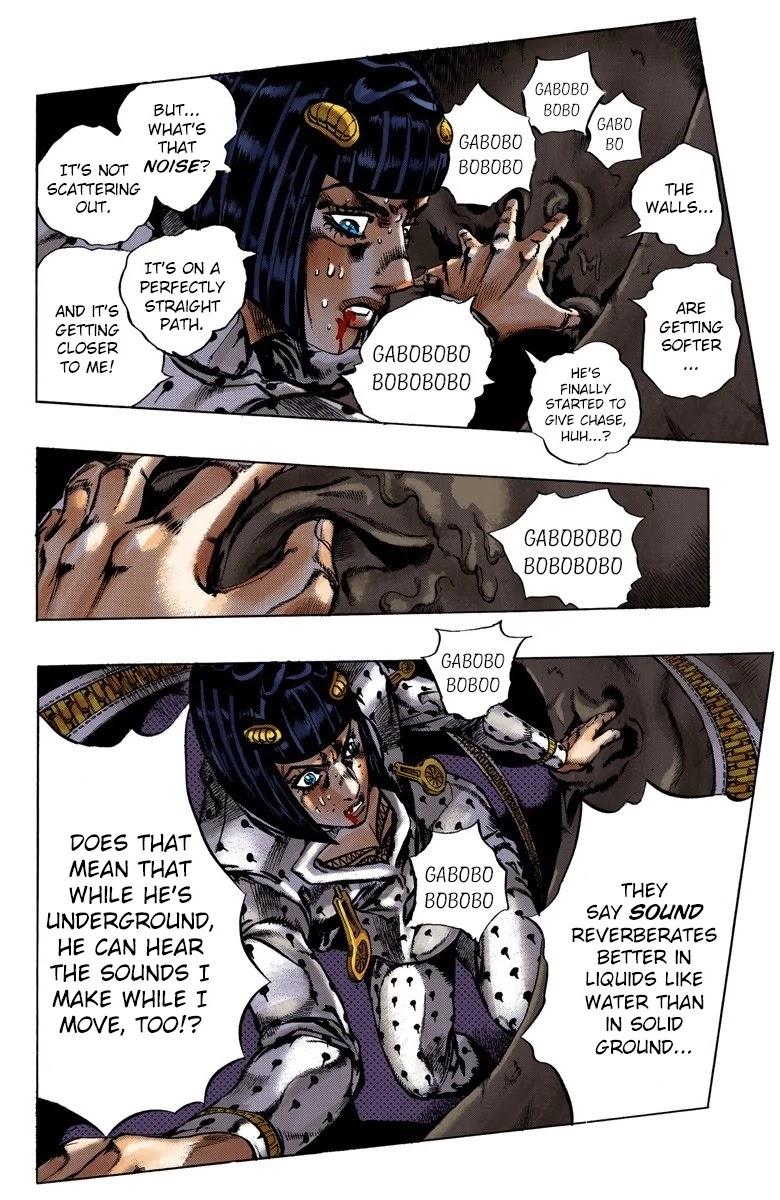 JoJo's Bizarre Adventure Part 5 - Vento Aureo (Official Colored) Chapter 126 page 7 - Chapter 126: Green Day and Oasis Part 12