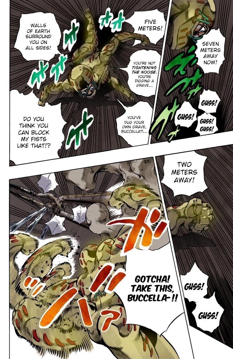 JoJo's Bizarre Adventure Part 5 - Vento Aureo (Official Colored) Chapter 126 page 9 - Chapter 126: Green Day and Oasis Part 12