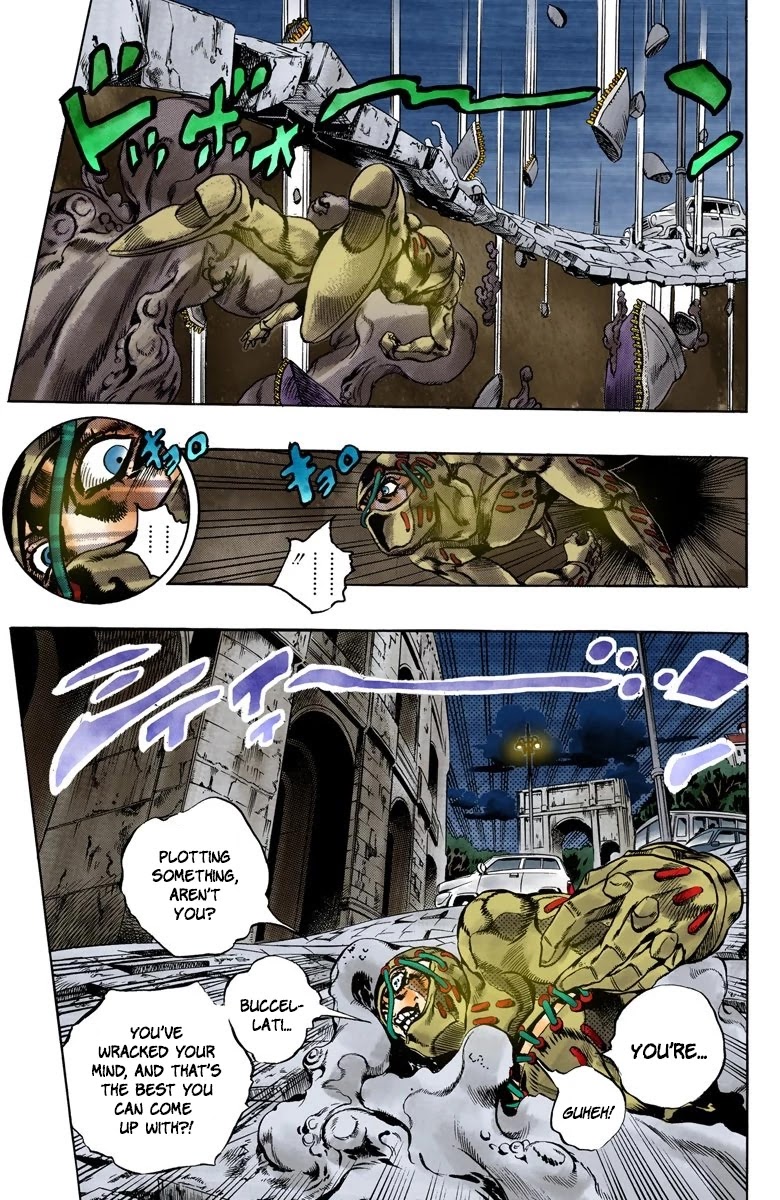 JoJo's Bizarre Adventure Part 5 - Vento Aureo (Official Colored) Chapter 127 page 10 - Chapter 127: Green Day and Oasis Part 13