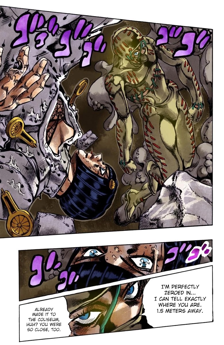 JoJo's Bizarre Adventure Part 5 - Vento Aureo (Official Colored) Chapter 127 page 16 - Chapter 127: Green Day and Oasis Part 13
