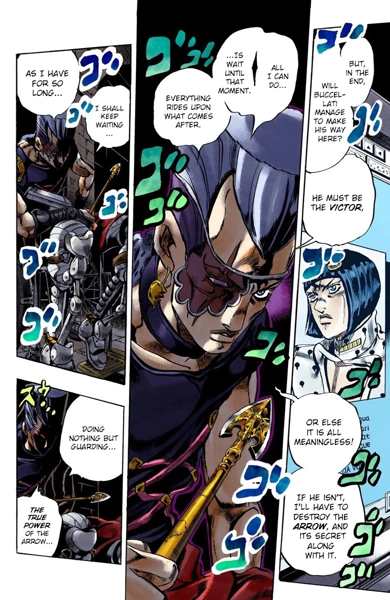 JoJo's Bizarre Adventure Part 5 - Vento Aureo (Official Colored) Chapter 127 page 3 - Chapter 127: Green Day and Oasis Part 13