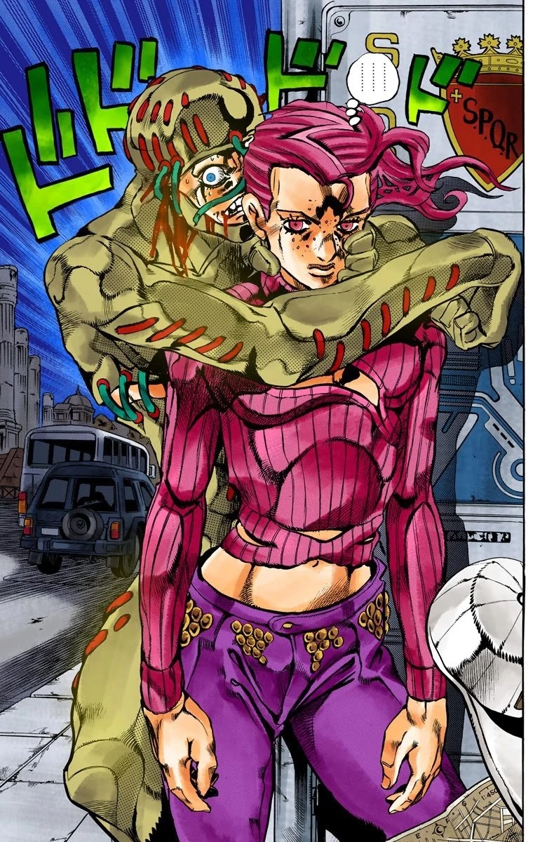 JoJo's Bizarre Adventure Part 5 - Vento Aureo (Official Colored) Chapter 128 page 10 - Chapter 128: Green Day and Oasis Part 14