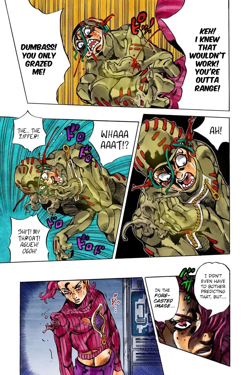 JoJo's Bizarre Adventure Part 5 - Vento Aureo (Official Colored) Chapter 128 page 14 - Chapter 128: Green Day and Oasis Part 14