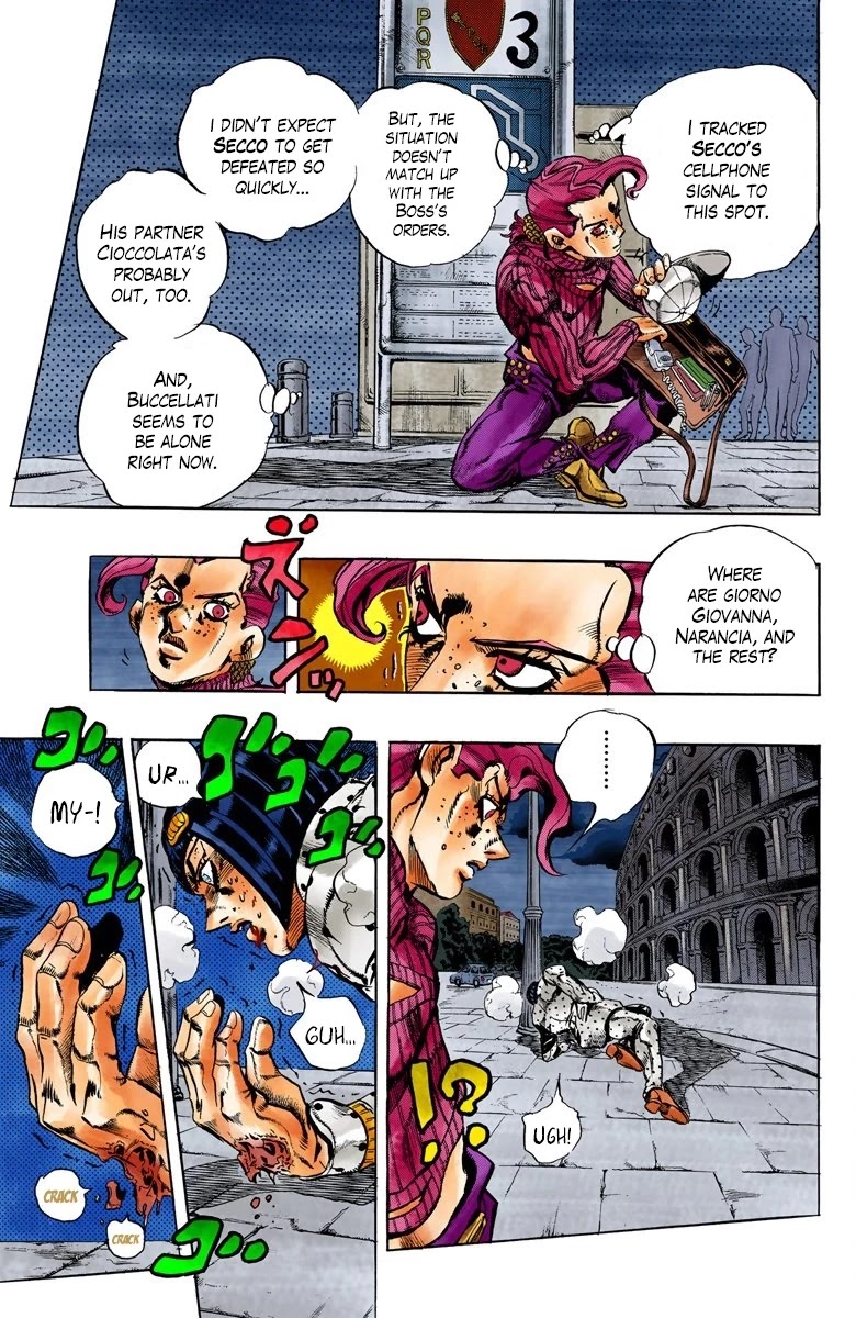 JoJo's Bizarre Adventure Part 5 - Vento Aureo (Official Colored) Chapter 128 page 16 - Chapter 128: Green Day and Oasis Part 14
