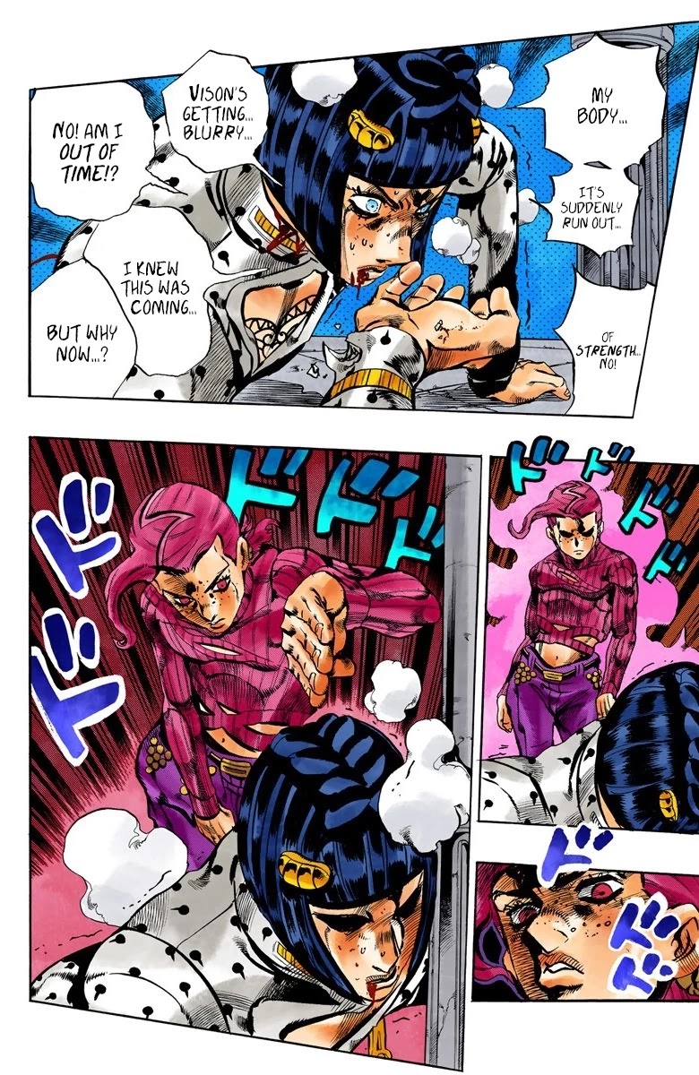 JoJo's Bizarre Adventure Part 5 - Vento Aureo (Official Colored) Chapter 128 page 17 - Chapter 128: Green Day and Oasis Part 14