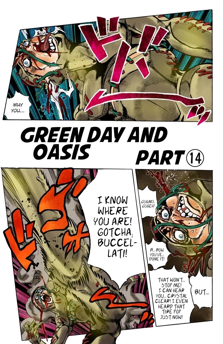 JoJo's Bizarre Adventure Part 5 - Vento Aureo (Official Colored) Chapter 128 page 2 - Chapter 128: Green Day and Oasis Part 14