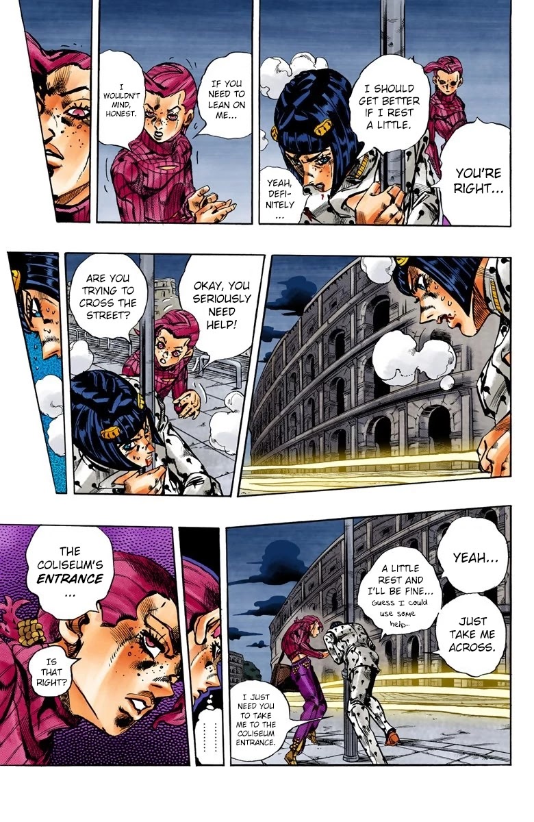 JoJo's Bizarre Adventure Part 5 - Vento Aureo (Official Colored) Chapter 128 page 20 - Chapter 128: Green Day and Oasis Part 14