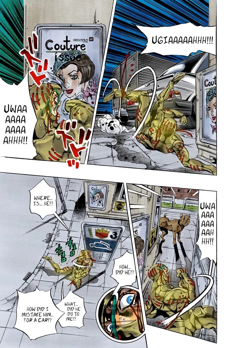 JoJo's Bizarre Adventure Part 5 - Vento Aureo (Official Colored) Chapter 128 page 4 - Chapter 128: Green Day and Oasis Part 14