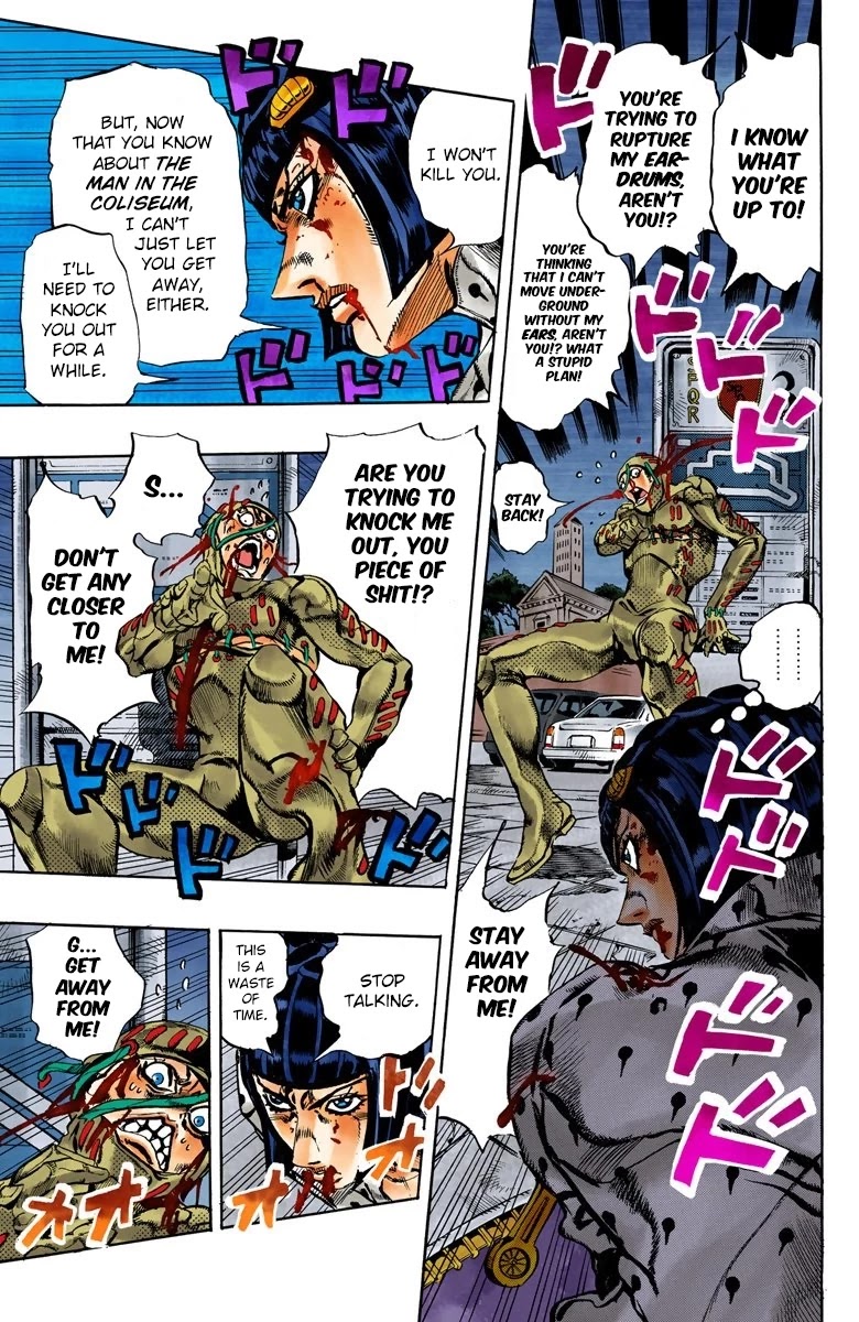 JoJo's Bizarre Adventure Part 5 - Vento Aureo (Official Colored) Chapter 128 page 6 - Chapter 128: Green Day and Oasis Part 14