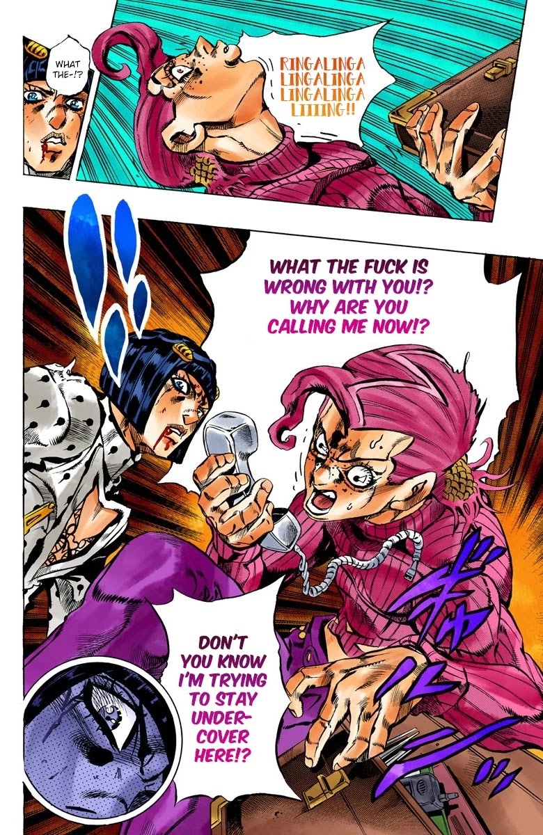 JoJo's Bizarre Adventure Part 5 - Vento Aureo (Official Colored) Chapter 129 page 12 - Chapter 129: His Name Is Diavolo Part 1