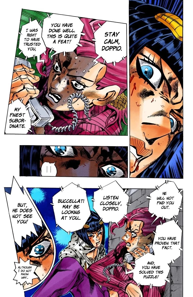 JoJo's Bizarre Adventure Part 5 - Vento Aureo (Official Colored) Chapter 129 page 13 - Chapter 129: His Name Is Diavolo Part 1