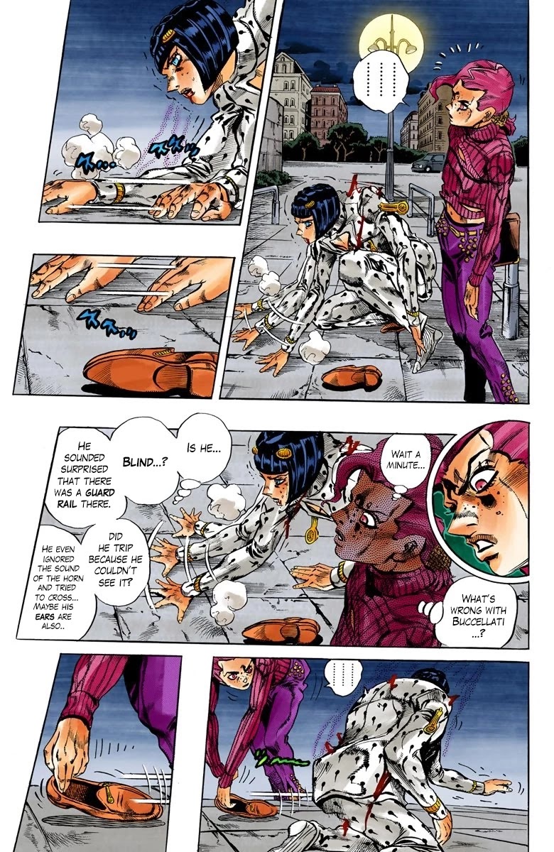 JoJo's Bizarre Adventure Part 5 - Vento Aureo (Official Colored) Chapter 129 page 4 - Chapter 129: His Name Is Diavolo Part 1