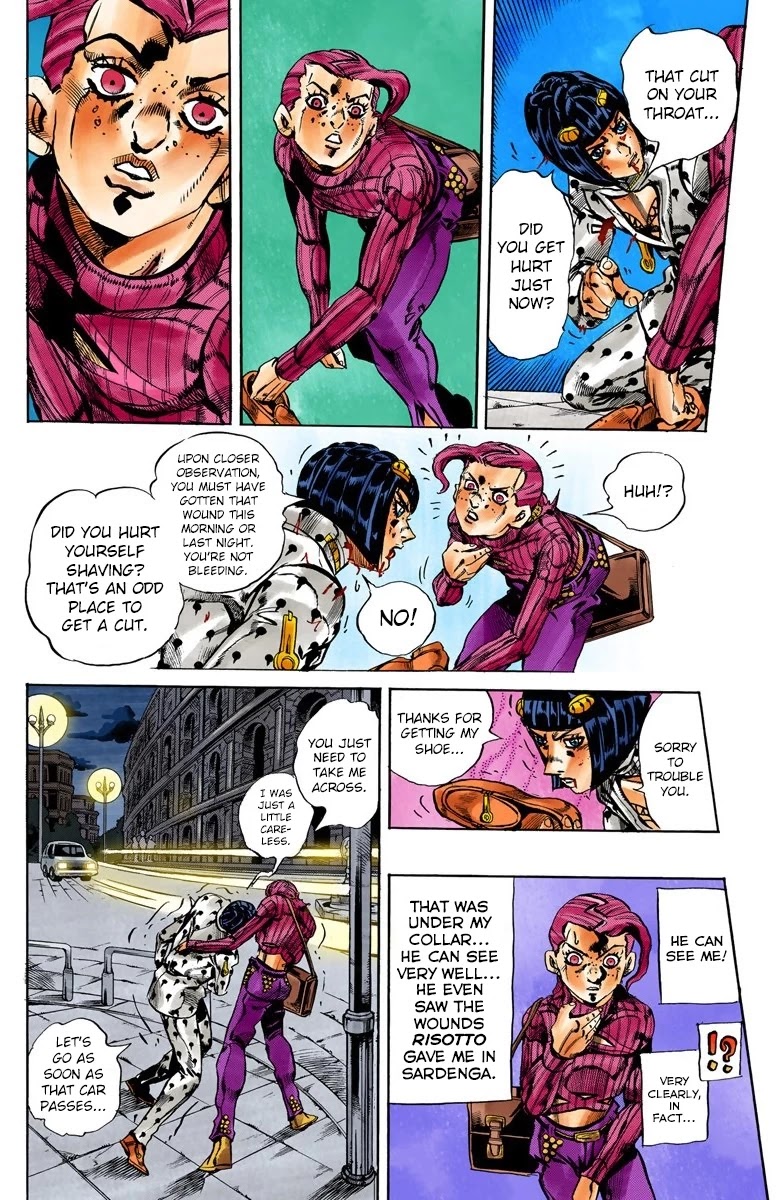 JoJo's Bizarre Adventure Part 5 - Vento Aureo (Official Colored) Chapter 129 page 5 - Chapter 129: His Name Is Diavolo Part 1