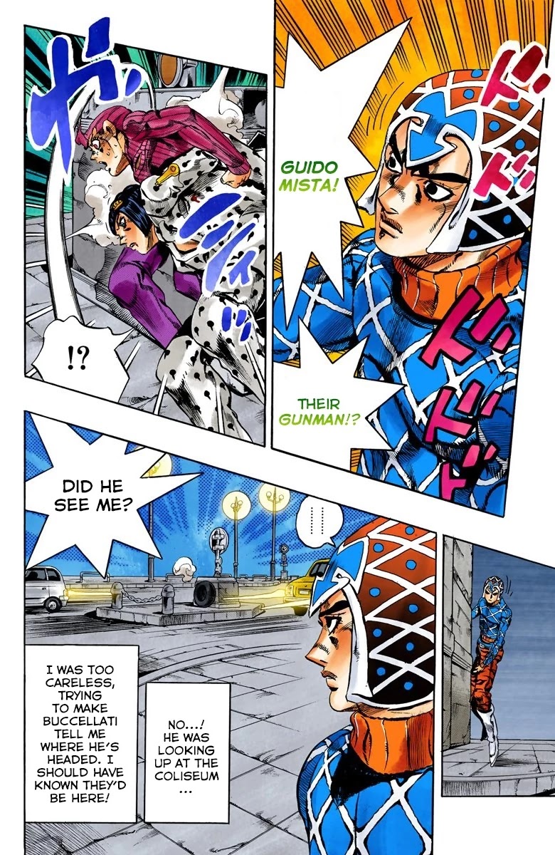 JoJo's Bizarre Adventure Part 5 - Vento Aureo (Official Colored) Chapter 129 page 8 - Chapter 129: His Name Is Diavolo Part 1