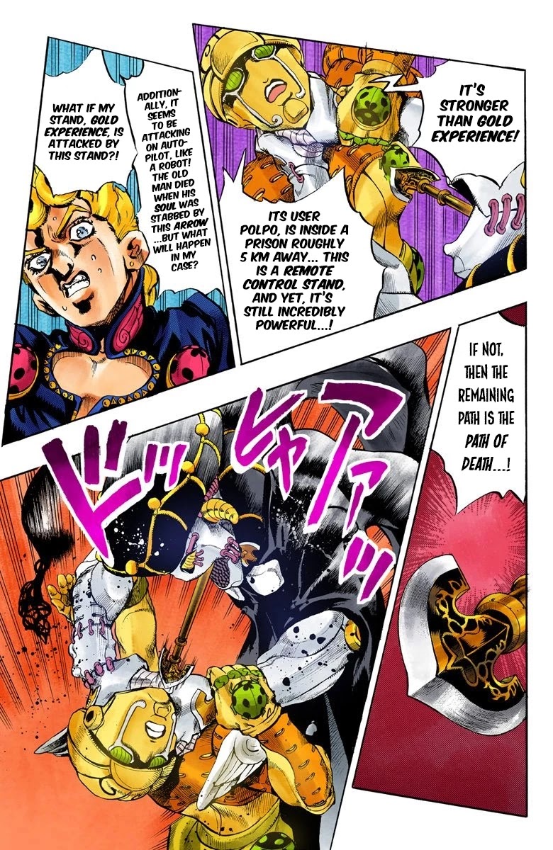 JoJo's Bizarre Adventure Part 5 - Vento Aureo (Official Colored) Chapter 13 page 4 - Chapter 13: Entering the Gang Part 3
