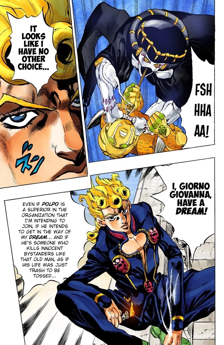 JoJo's Bizarre Adventure Part 5 - Vento Aureo (Official Colored) Chapter 13 page 6 - Chapter 13: Entering the Gang Part 3