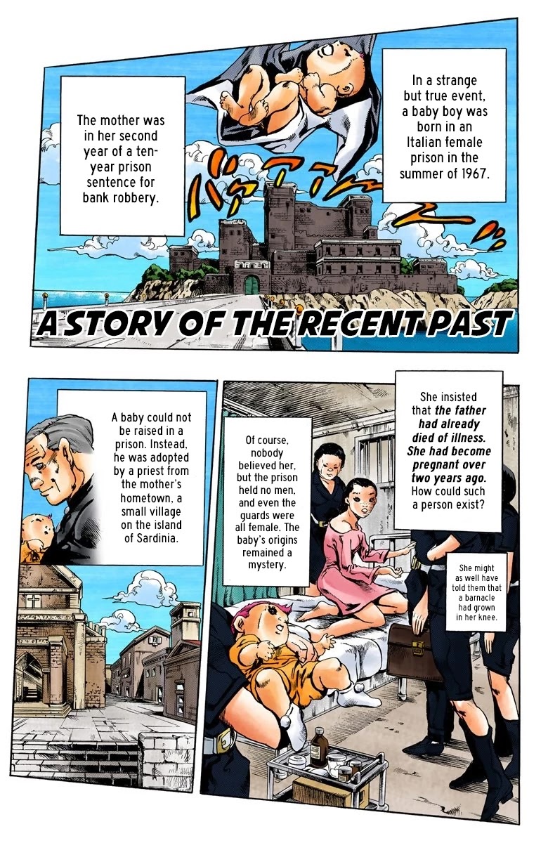 JoJo's Bizarre Adventure Part 5 - Vento Aureo (Official Colored) Chapter 130 page 2 - Chapter 130: A Story Of The Recent Past