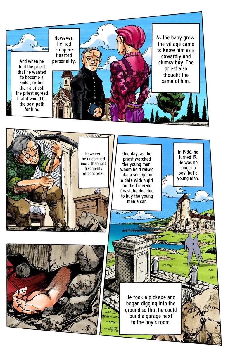 JoJo's Bizarre Adventure Part 5 - Vento Aureo (Official Colored) Chapter 130 page 3 - Chapter 130: A Story Of The Recent Past
