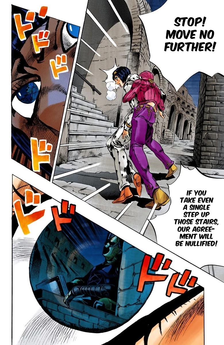 JoJo's Bizarre Adventure Part 5 - Vento Aureo (Official Colored) Chapter 130 page 8 - Chapter 130: A Story Of The Recent Past