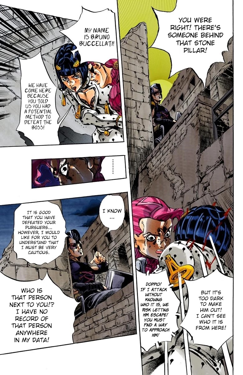 JoJo's Bizarre Adventure Part 5 - Vento Aureo (Official Colored) Chapter 130 page 9 - Chapter 130: A Story Of The Recent Past