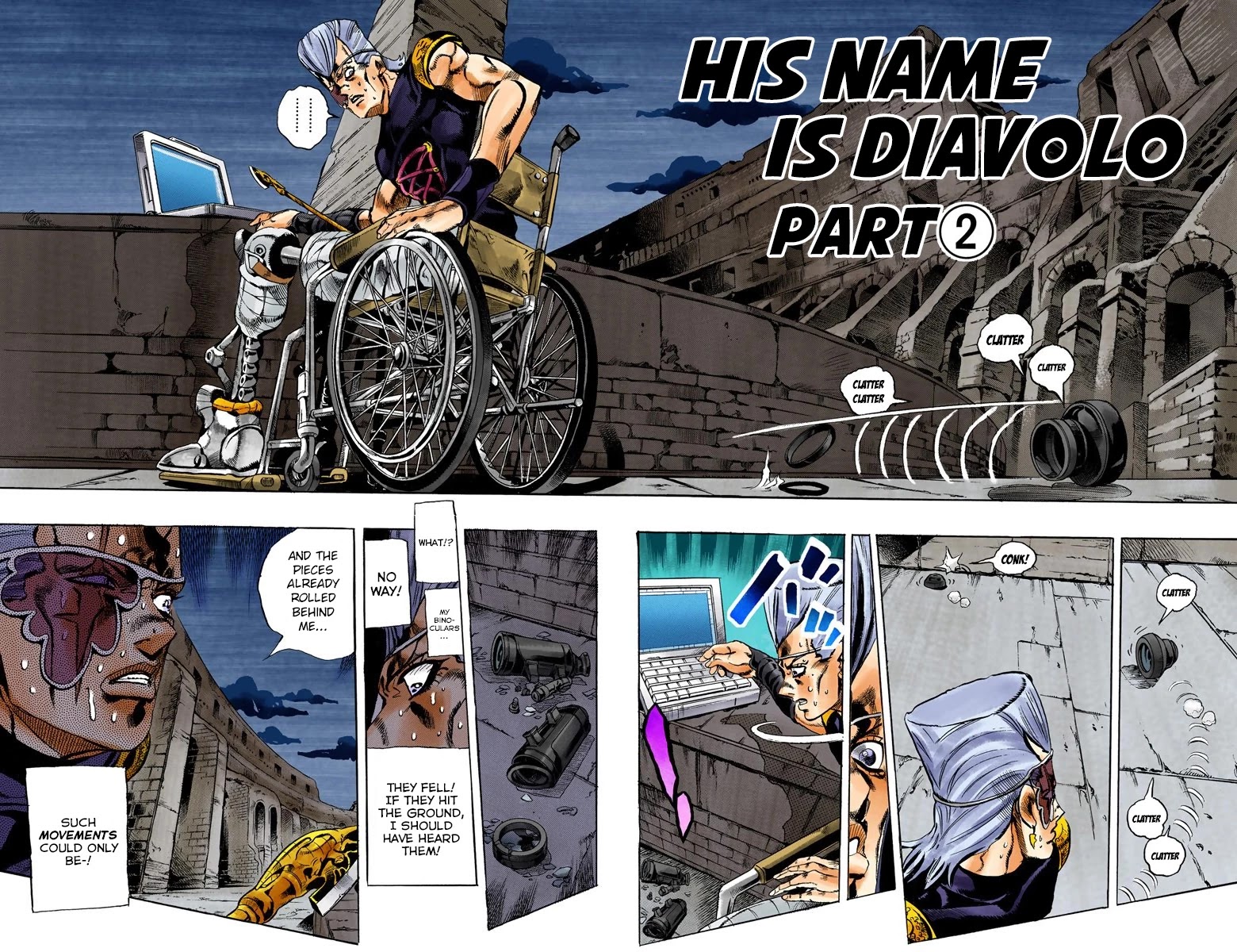 JoJo's Bizarre Adventure Part 5 - Vento Aureo (Official Colored) Chapter 131 page 3 - Chapter 131: His Name Is Diavolo Part 2