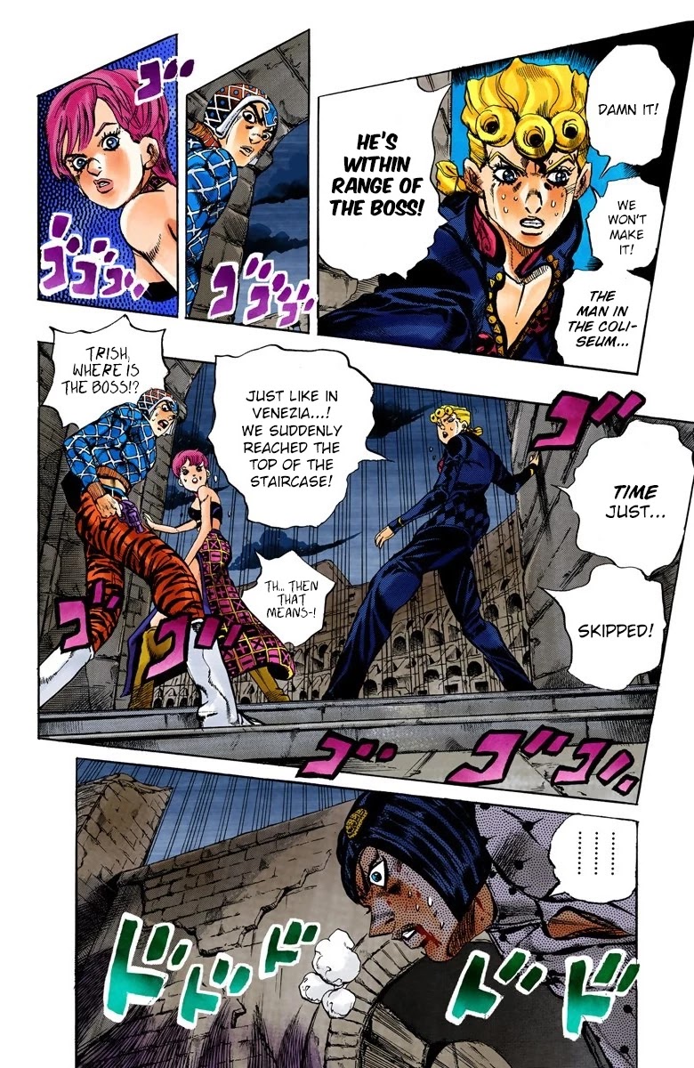 JoJo's Bizarre Adventure Part 5 - Vento Aureo (Official Colored) Chapter 131 page 4 - Chapter 131: His Name Is Diavolo Part 2