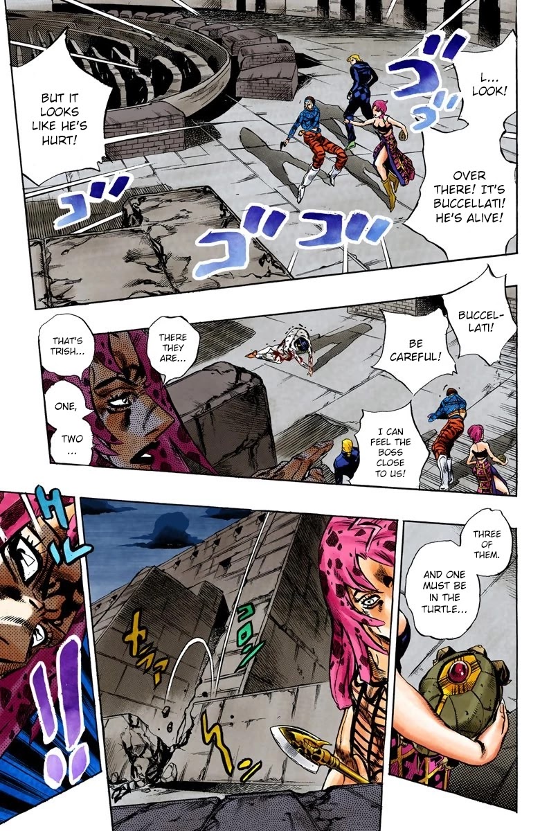 JoJo's Bizarre Adventure Part 5 - Vento Aureo (Official Colored) Chapter 132 page 10 - Chapter 132: What Lies Beyond The Arrow