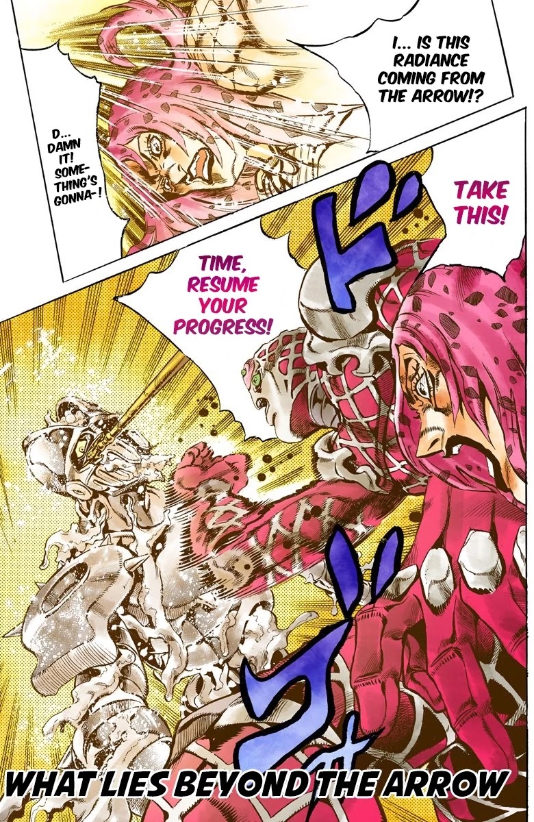 JoJo's Bizarre Adventure Part 5 - Vento Aureo (Official Colored) Chapter 132 page 2 - Chapter 132: What Lies Beyond The Arrow