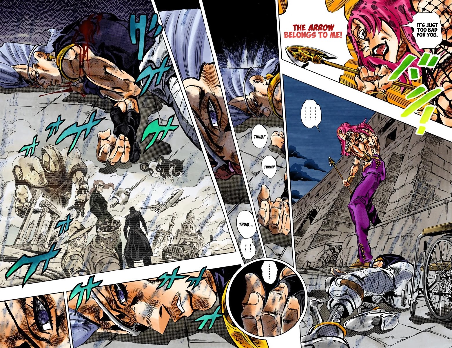 JoJo's Bizarre Adventure Part 5 - Vento Aureo (Official Colored) Chapter 132 page 8 - Chapter 132: What Lies Beyond The Arrow