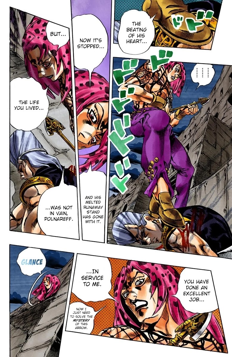 JoJo's Bizarre Adventure Part 5 - Vento Aureo (Official Colored) Chapter 132 page 9 - Chapter 132: What Lies Beyond The Arrow