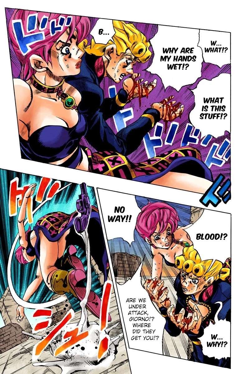 JoJo's Bizarre Adventure Part 5 - Vento Aureo (Official Colored) Chapter 133 page 10 - Chapter 133: The Requiem Plays Quietly Part 1