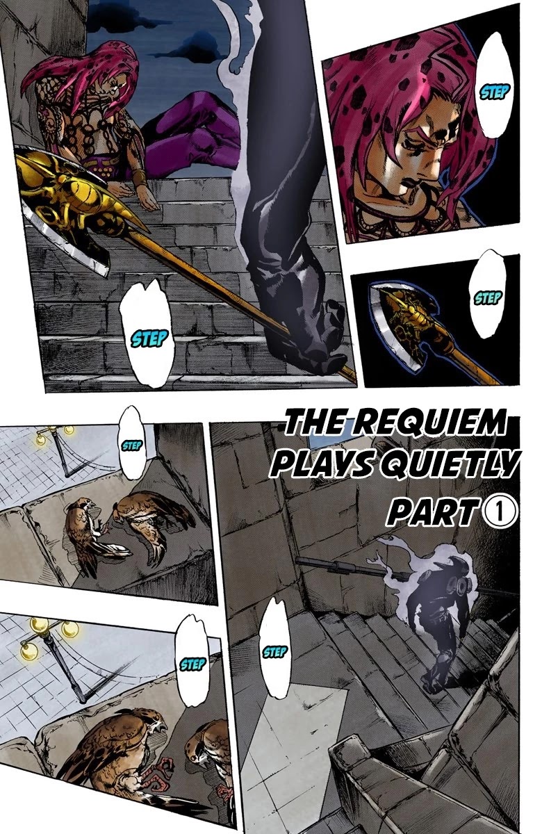 JoJo's Bizarre Adventure Part 5 - Vento Aureo (Official Colored) Chapter 133 page 3 - Chapter 133: The Requiem Plays Quietly Part 1